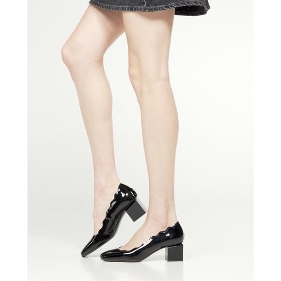 AGL Angie Wave Patent Leather Pump Womens Shoes Sz US6 New - Picture 3 of 16